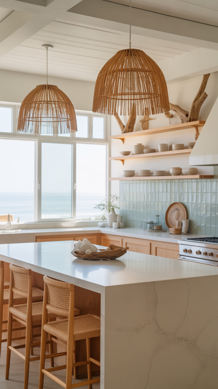 11 Light & Breezy Coastal Kitchen Ideas for a Serene Space